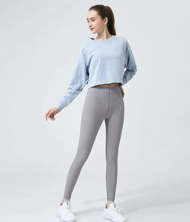 Long Sleeve Crop Yoga T-Shirt