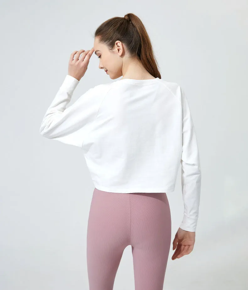 Long Sleeve Crop Yoga T-Shirt