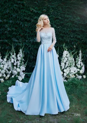 Long sleeve maxi dress formal | Alternative wedding wear | KatrinFAVOR