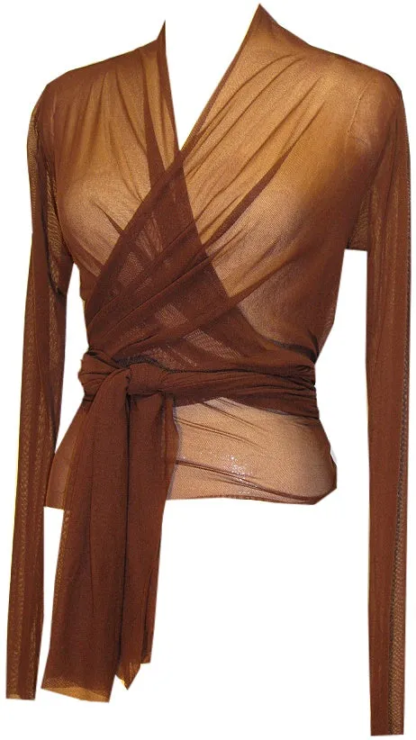 Long Sleeve Mesh Cover Up