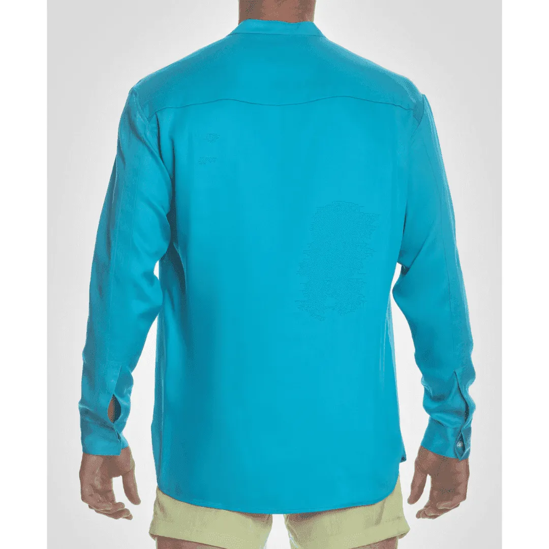 Long-Sleeve Shirt Turquoise