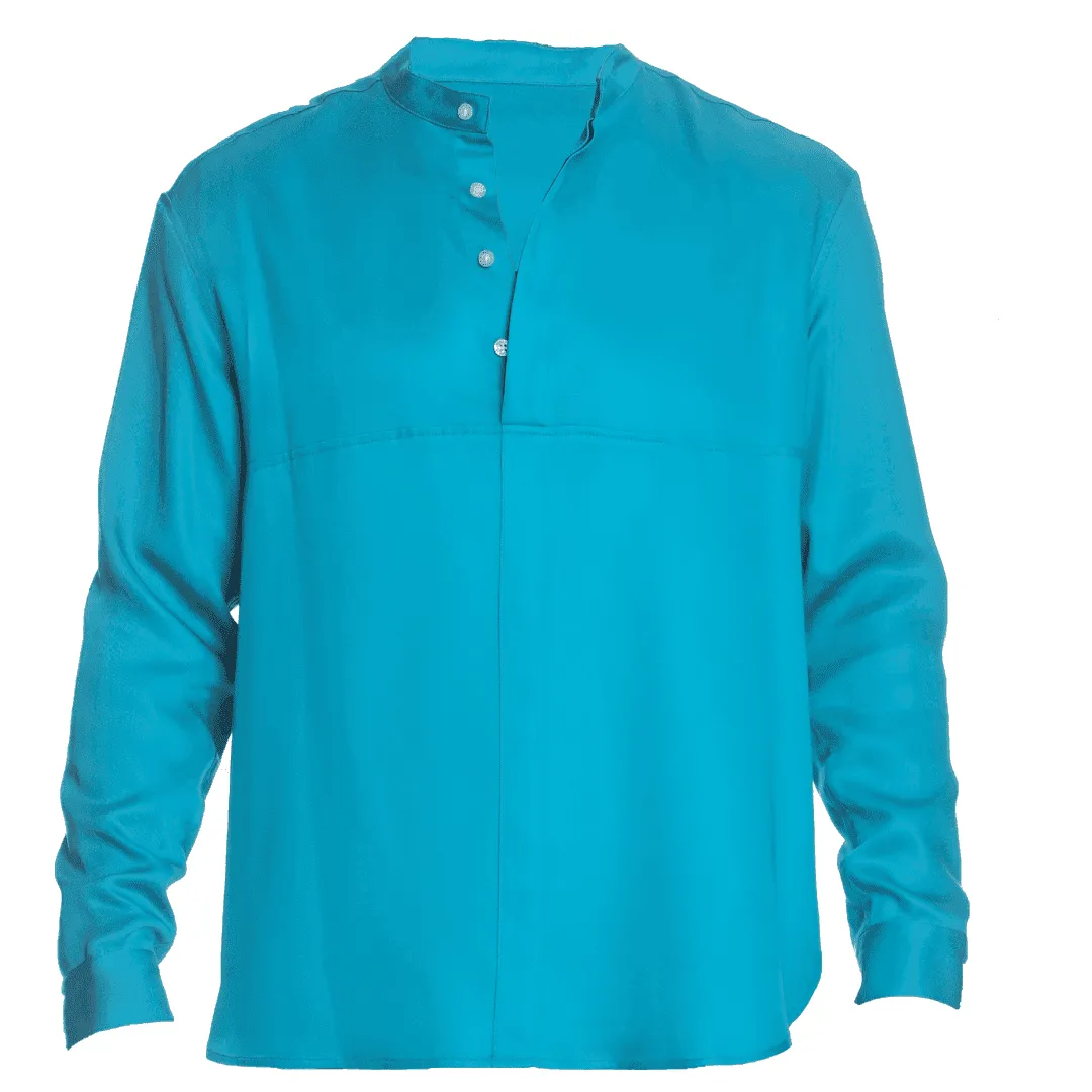 Long-Sleeve Shirt Turquoise
