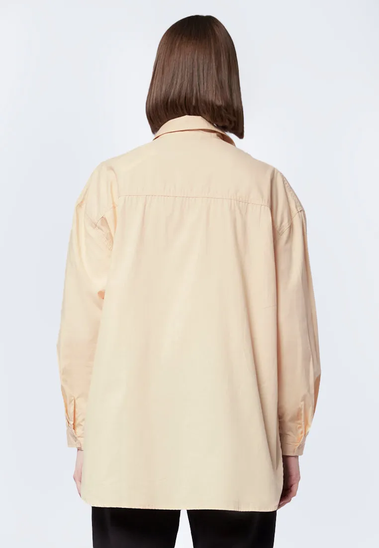 Long Sleeve Tunic with Shirt Collar