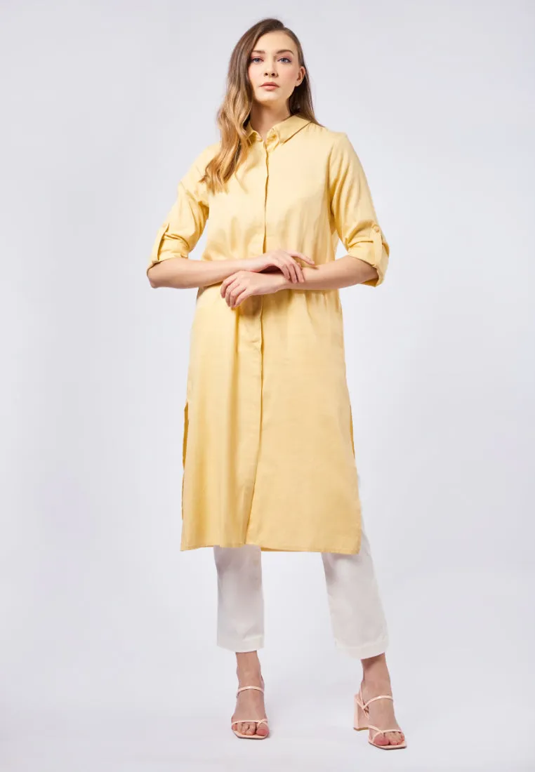 Long Sleeve Tunic with Slit