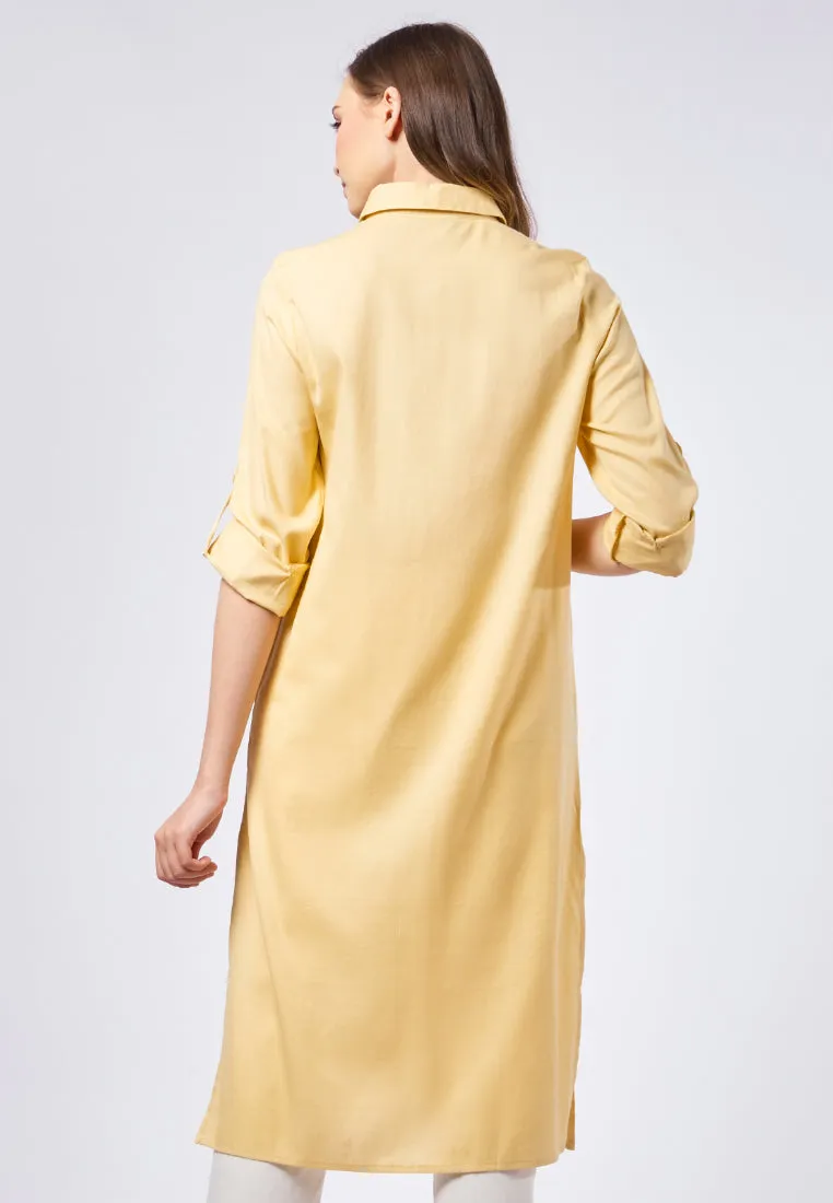 Long Sleeve Tunic with Slit