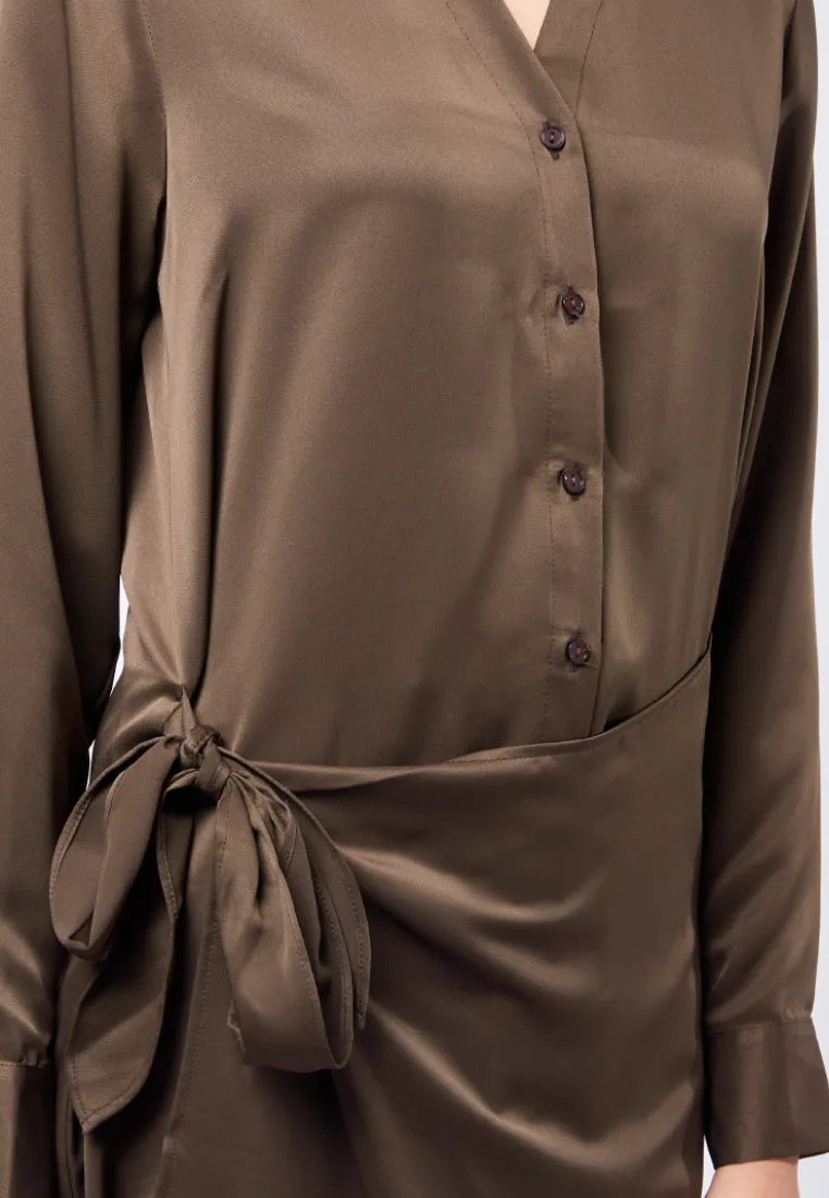 Long Sleeve Wrap Tunic