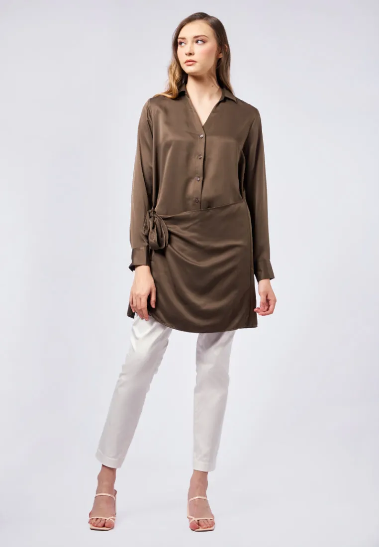 Long Sleeve Wrap Tunic