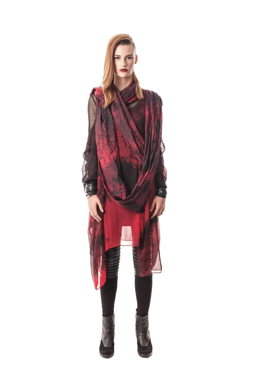Lorenza Hand-Painted Silk Scarf