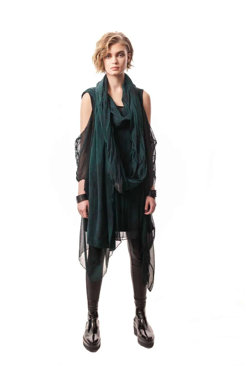 Lorenza Hand-Painted Silk Scarf