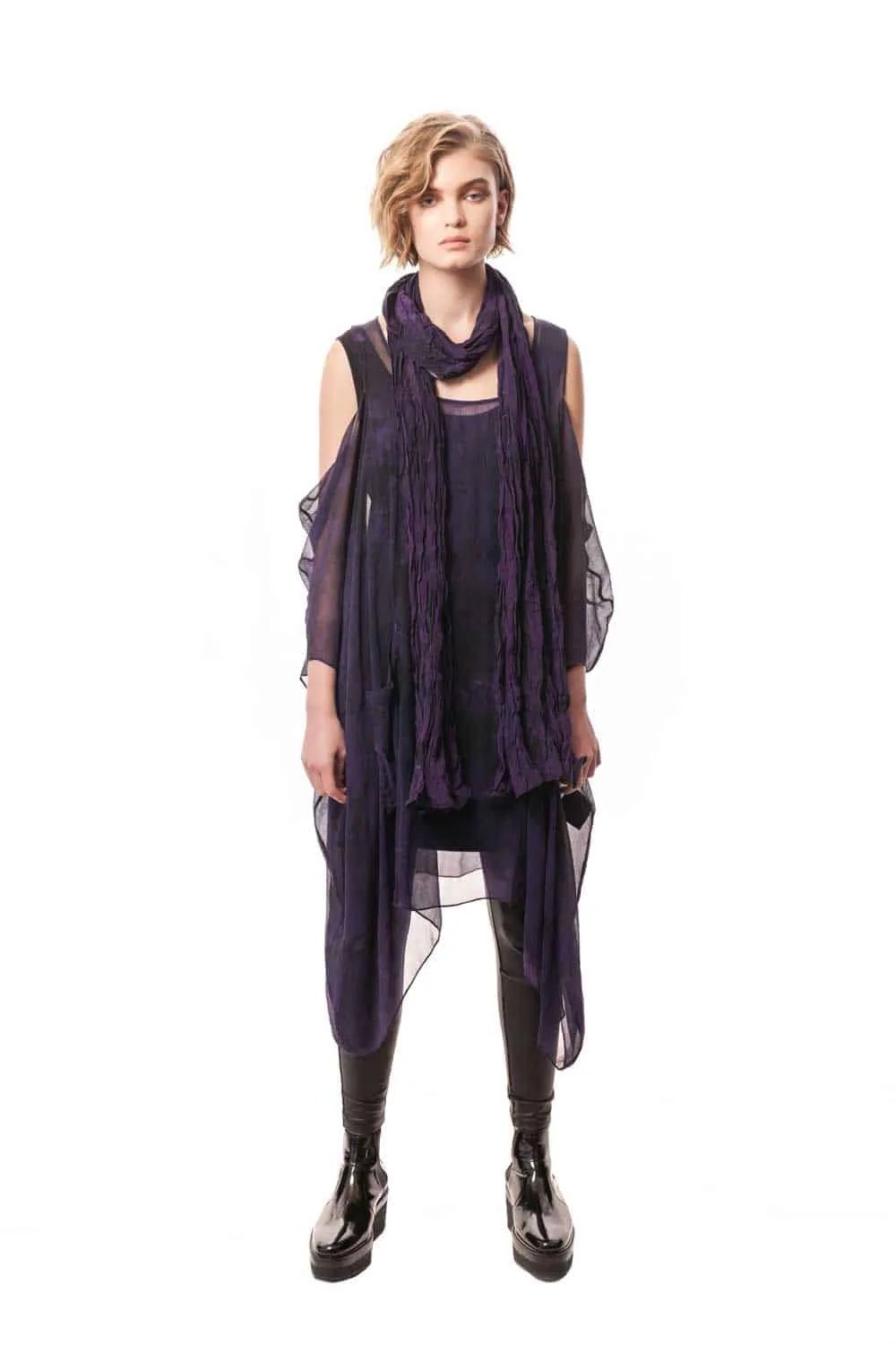 Lorenza Hand-Painted Silk Scarf