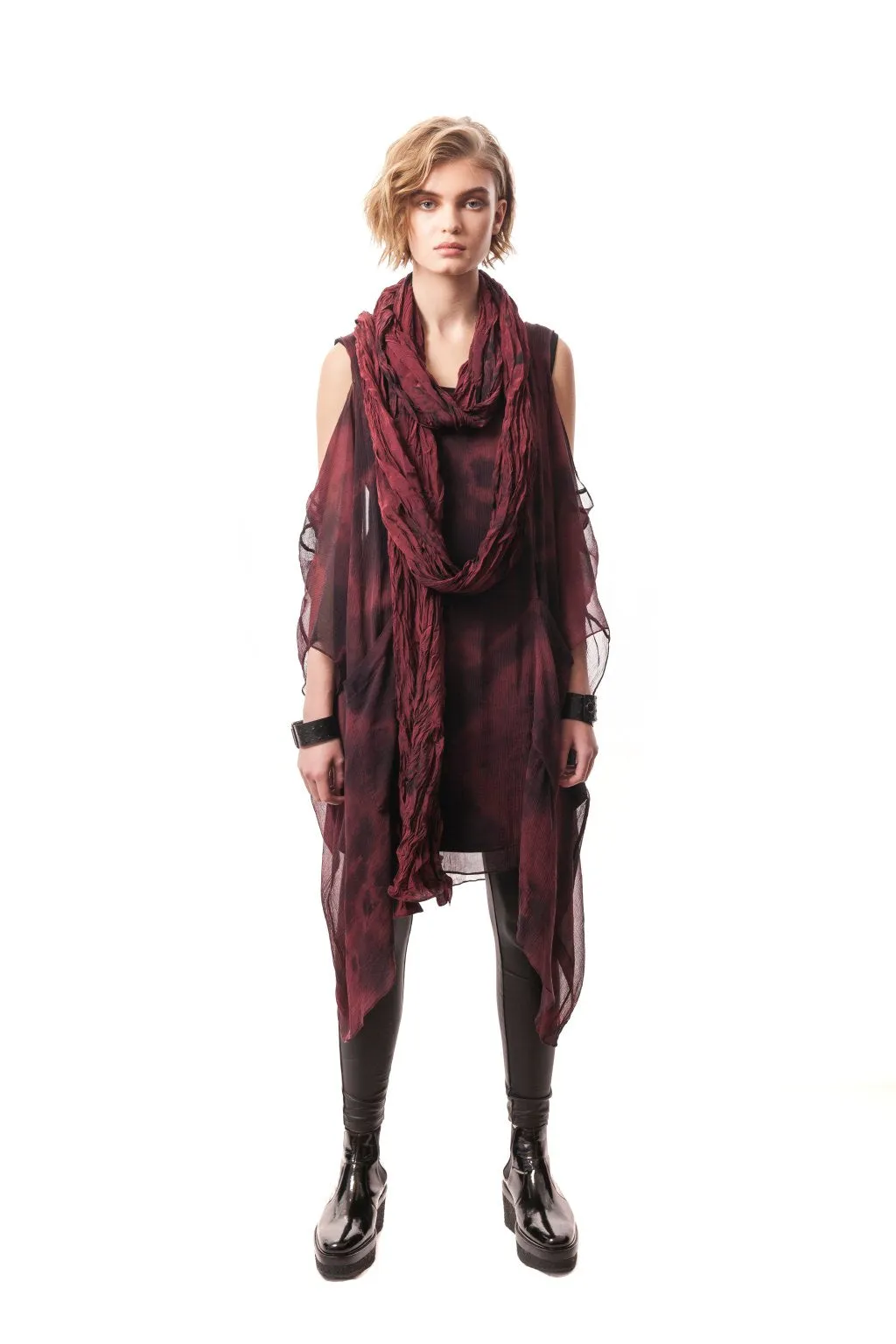 Lorenza Hand-Painted Silk Wrap