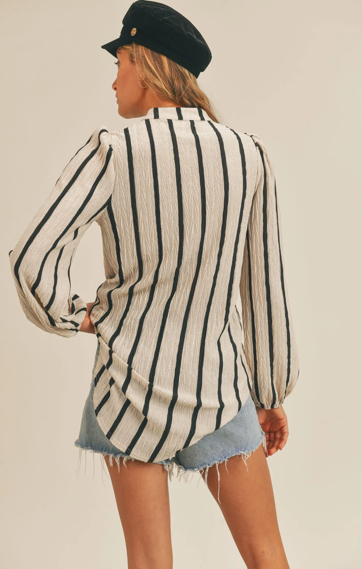 Loretta Lace Up Top