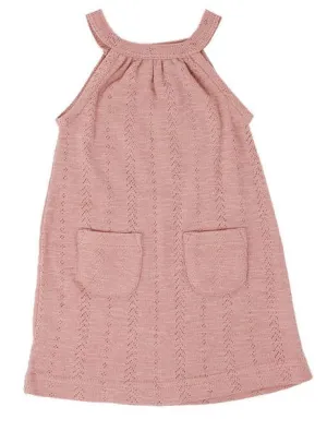 L'ovedbaby Pointelle Halter Dress - Mauve