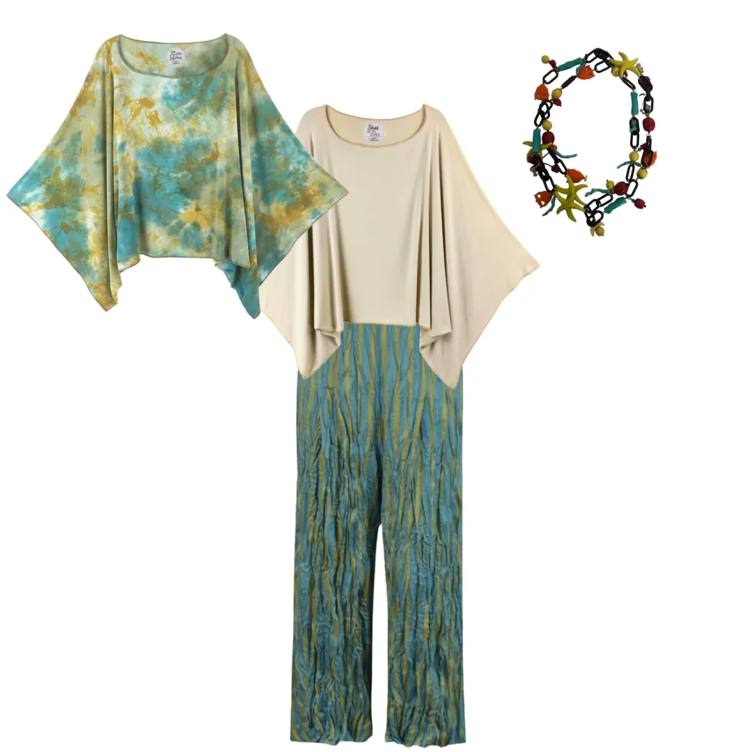 Luna Midwaist Tie Dye Top - Saguaro