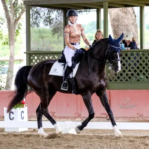 Luxe Competition Dressage Saddle Pad - Alabaster