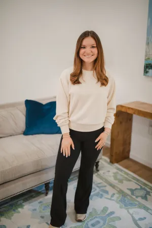 Maddie Sweatshirt in Cream