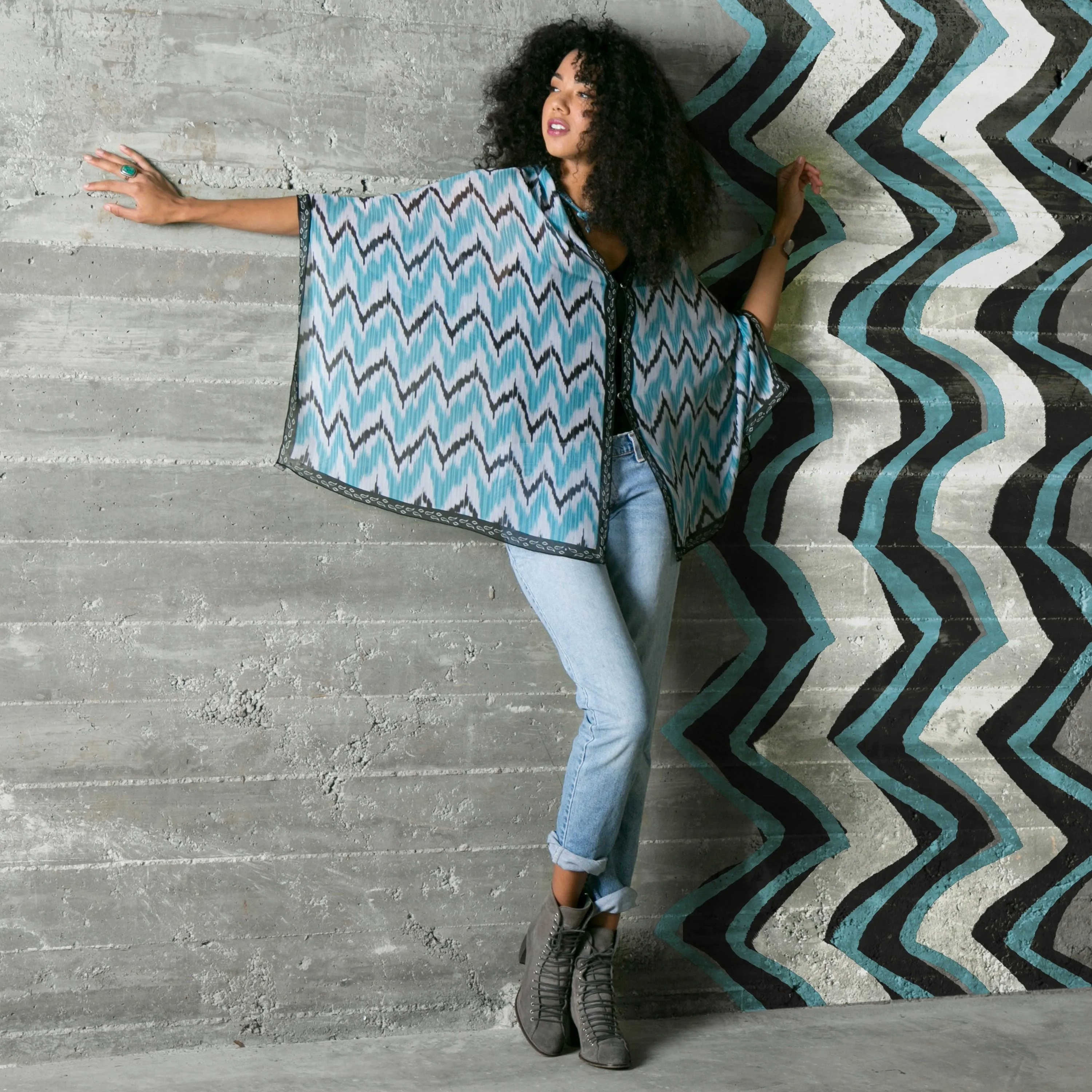 Maroc Silk Chiffon Scarf Wrap