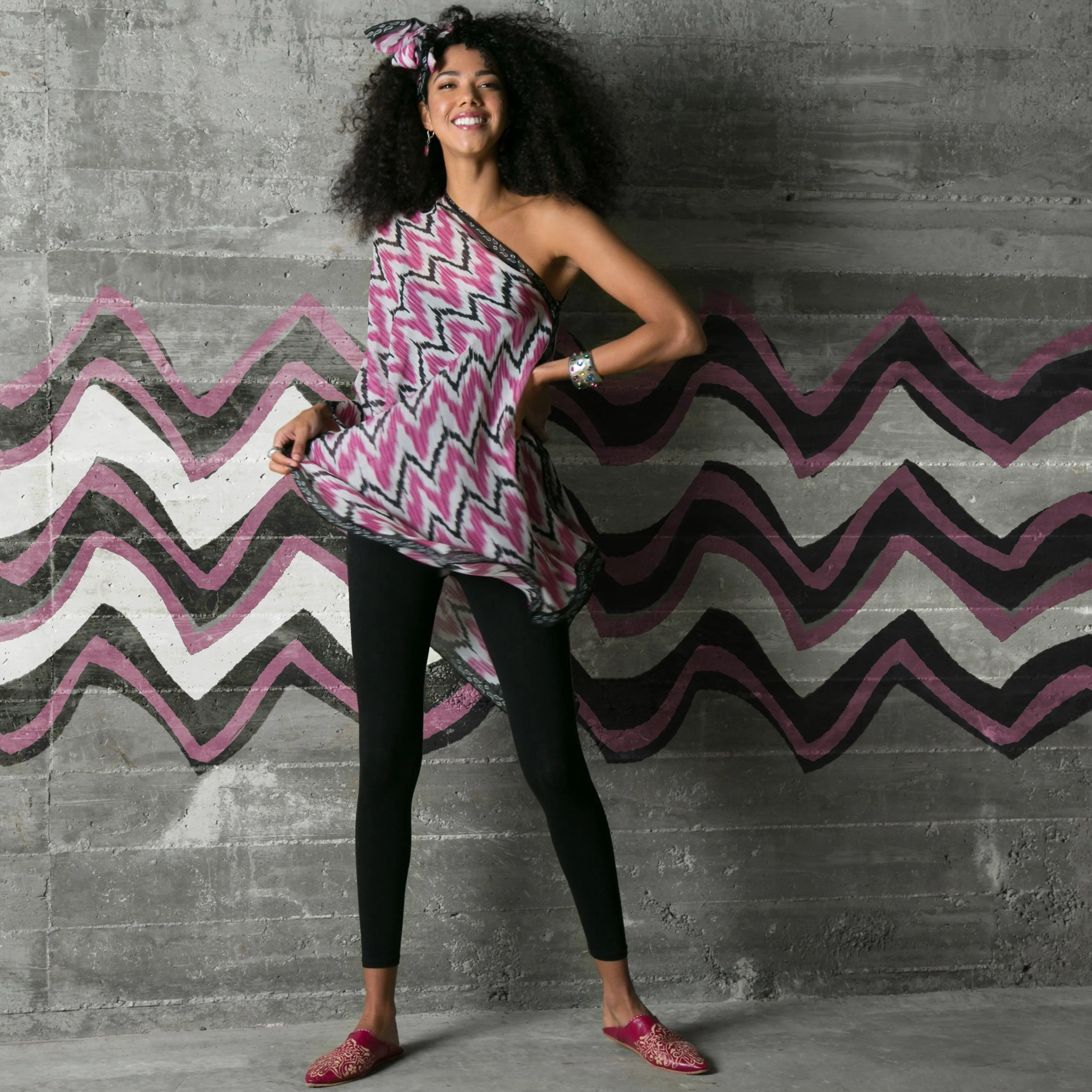 Maroc Silk Chiffon Scarf Wrap