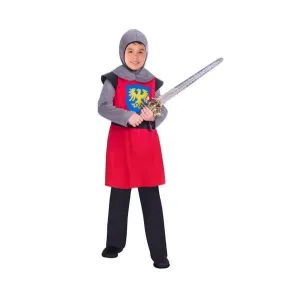 Medieval Knight Red Boys Costume