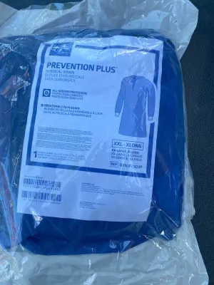 Medline Prevention Plus Surgical Gown, XXL-XLong