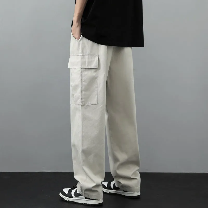 Men Cargo Pants Retro Classic Cargo Pants Men Spring Autumn Loose Casual Trousers
