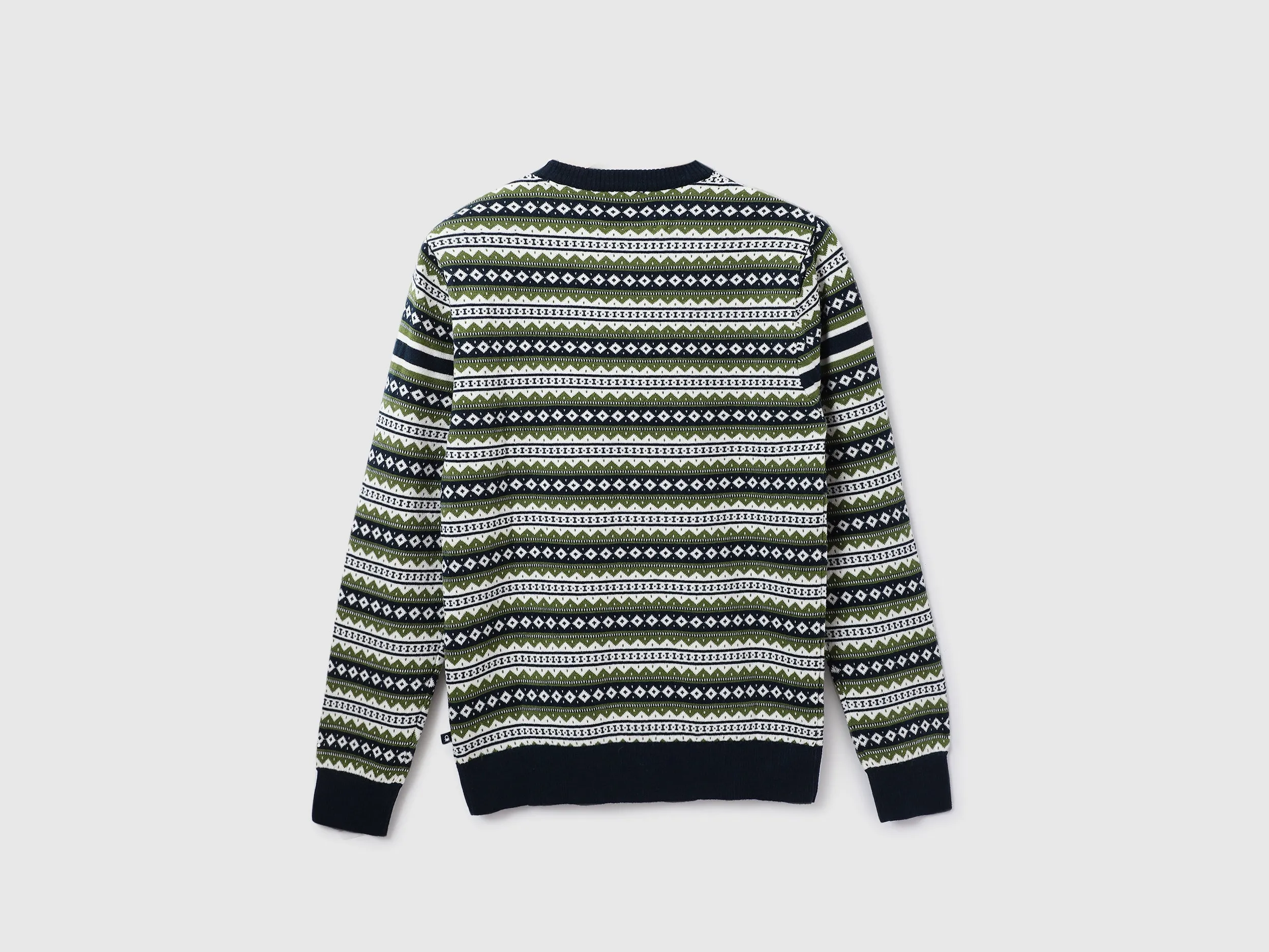 Men Patterned Round Neck Sweater