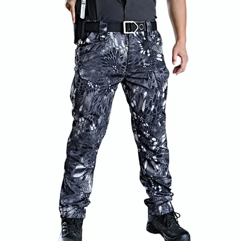 Men Slim Outdoor Waterproof Army Cargo Pants
