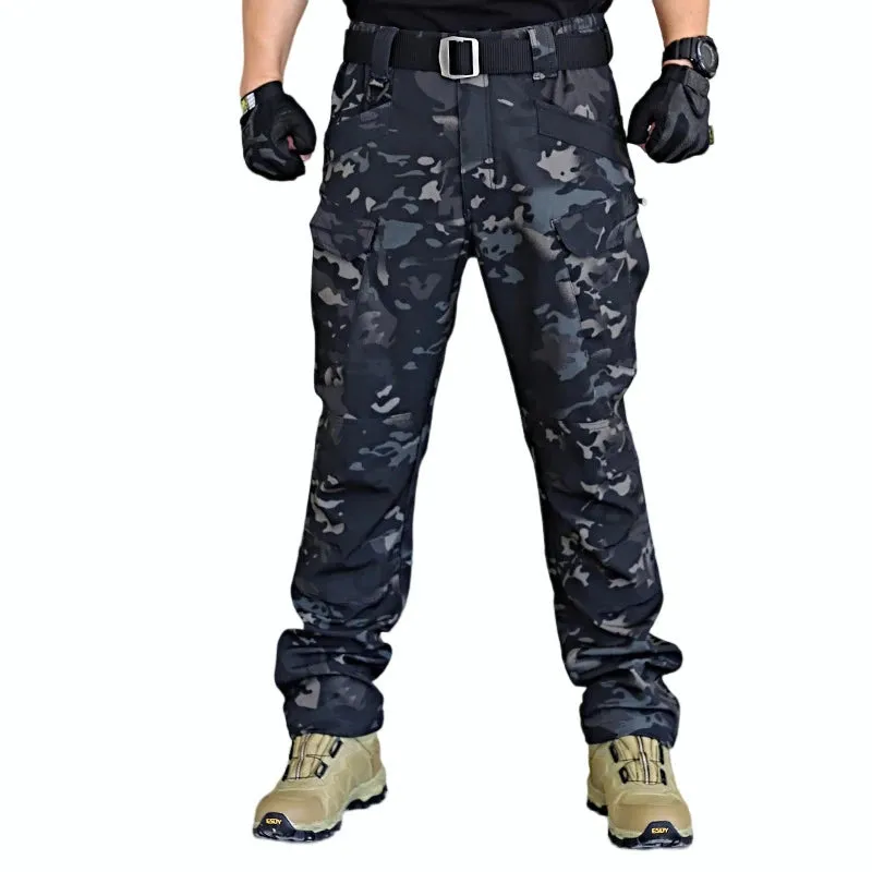 Men Slim Outdoor Waterproof Army Cargo Pants