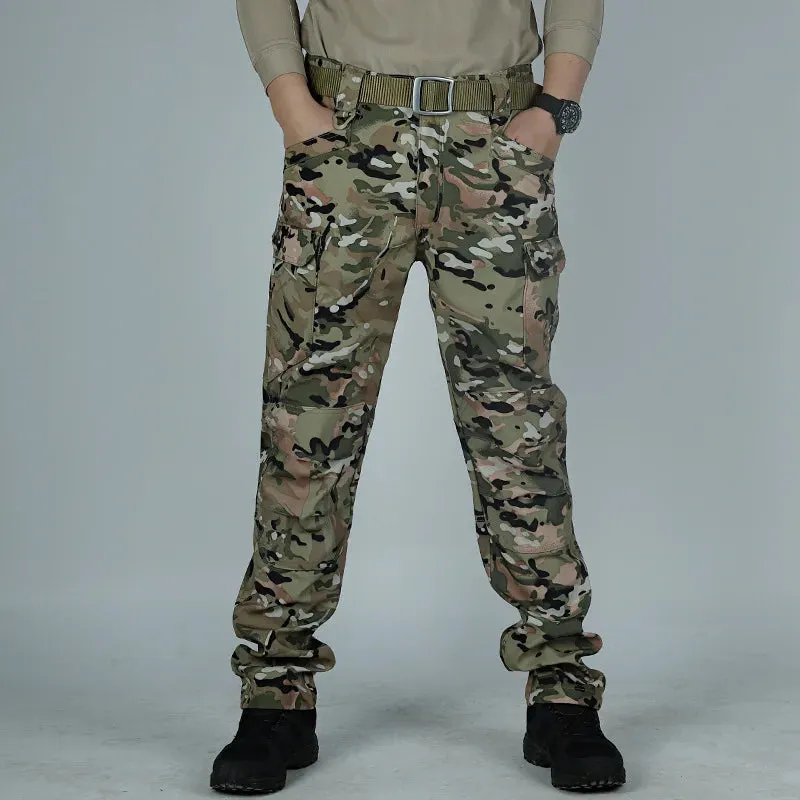 Men Slim Outdoor Waterproof Army Cargo Pants
