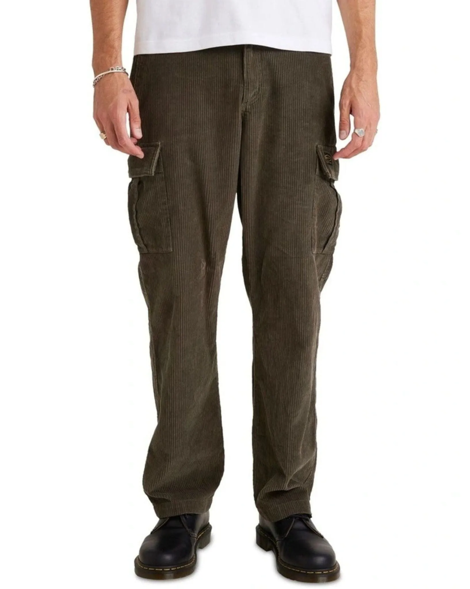 Mens Americana Cord Cargo Pant - Olive