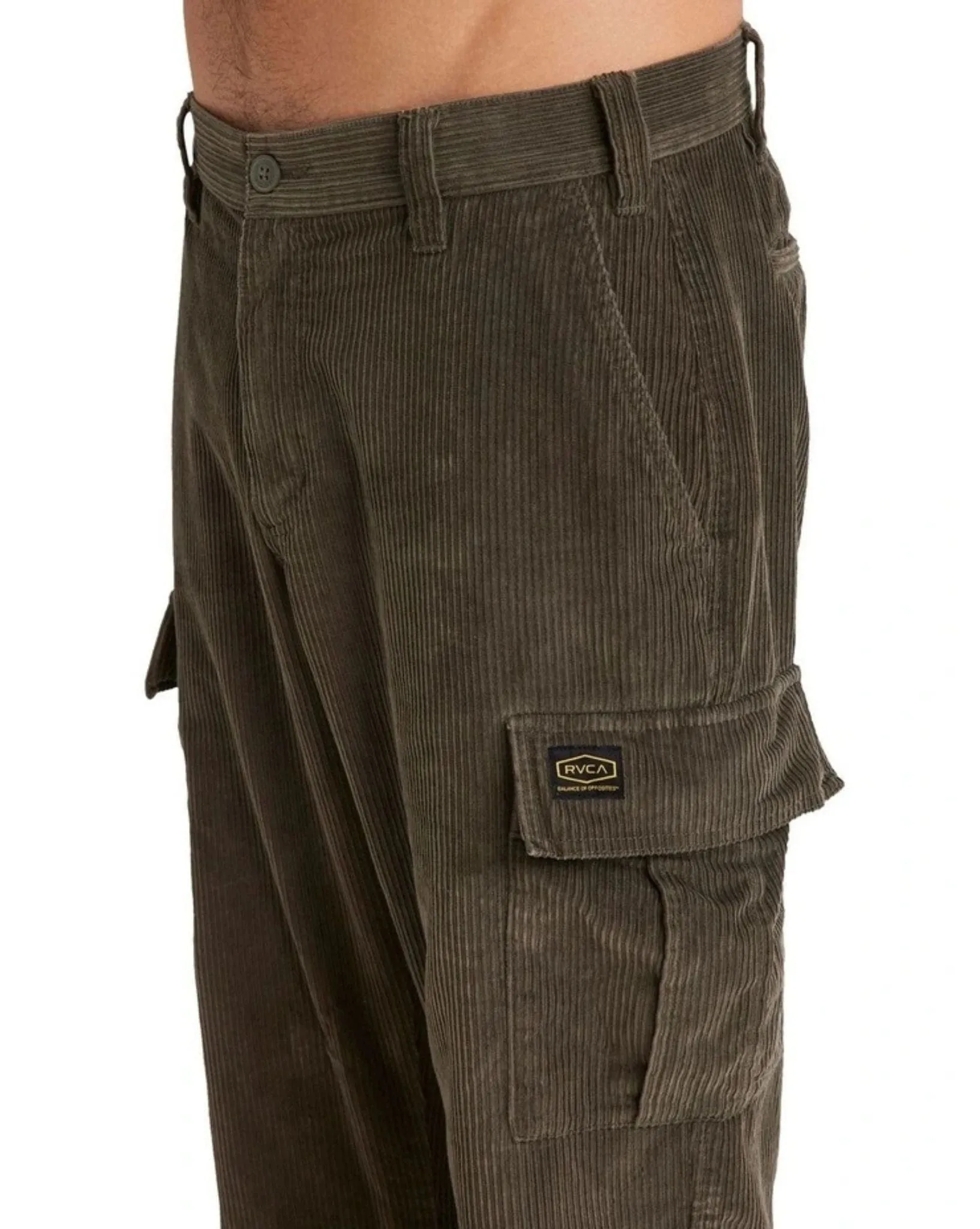 Mens Americana Cord Cargo Pant - Olive