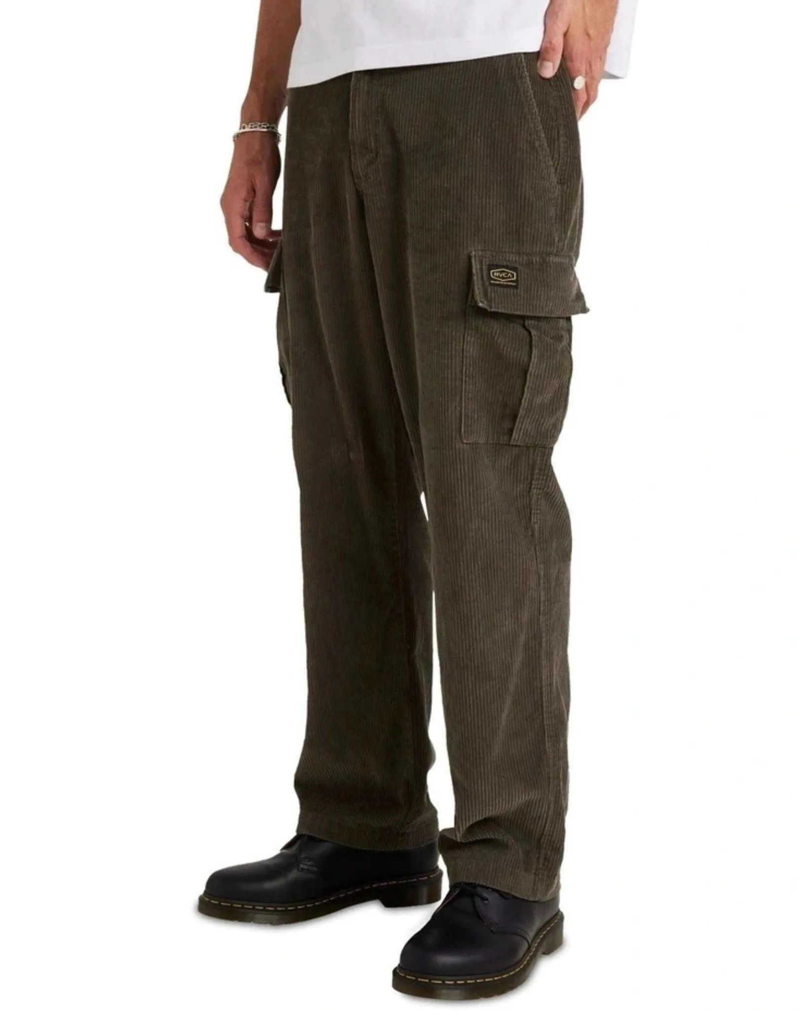 Mens Americana Cord Cargo Pant - Olive