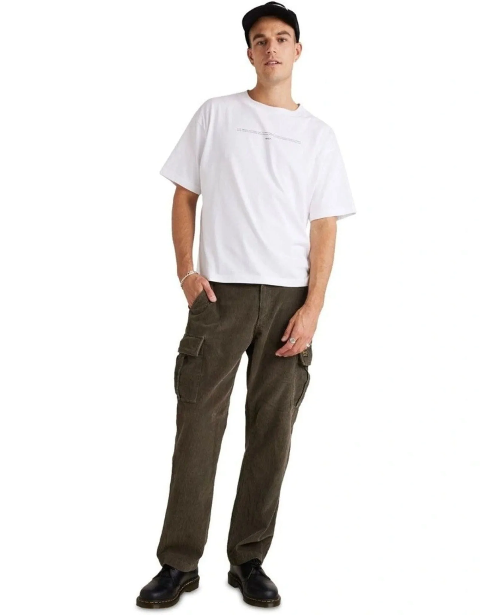 Mens Americana Cord Cargo Pant - Olive