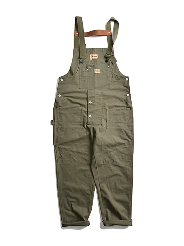 Men's Casual Multi-Pocket Cargo Overalls