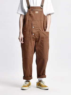 Men's Casual Multi-Pocket Cargo Overalls