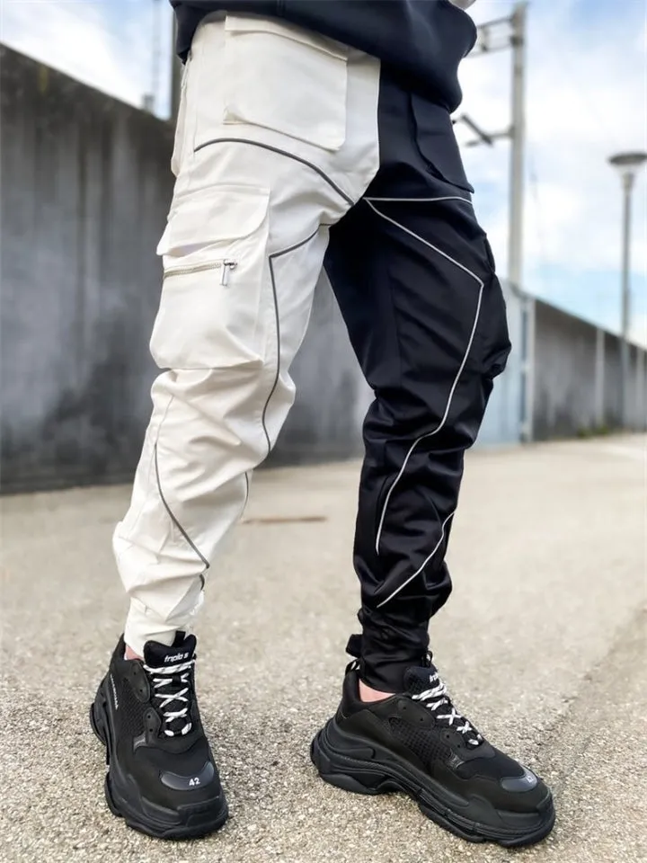 Men's Cool Multi-Pocket Reflective Cargo Pants