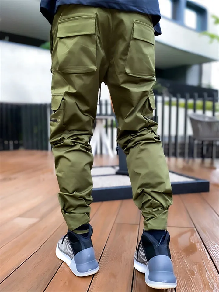 Men's Cool Multi-Pocket Reflective Cargo Pants