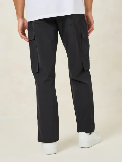 Men’s Cotton Cargo Pants (Color black) (Size 32)