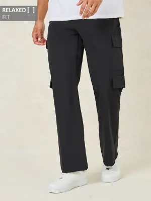 Men’s Cotton Cargo Pants (Color black) (Size 32)