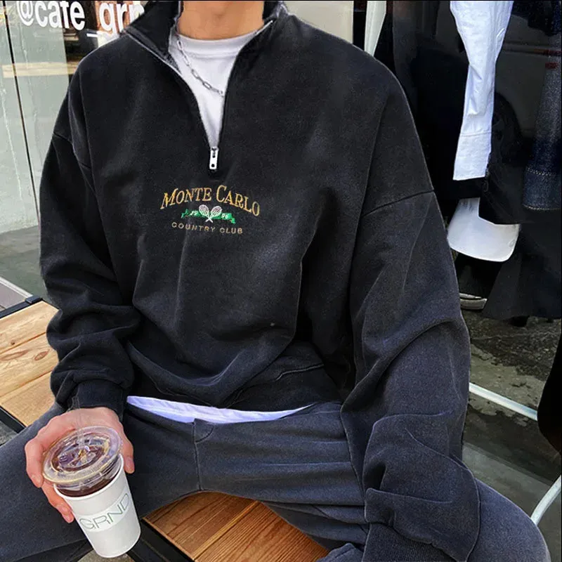 Men's Oversized Zipper Hoodie – Casual, Super Loose & Winter-Ready