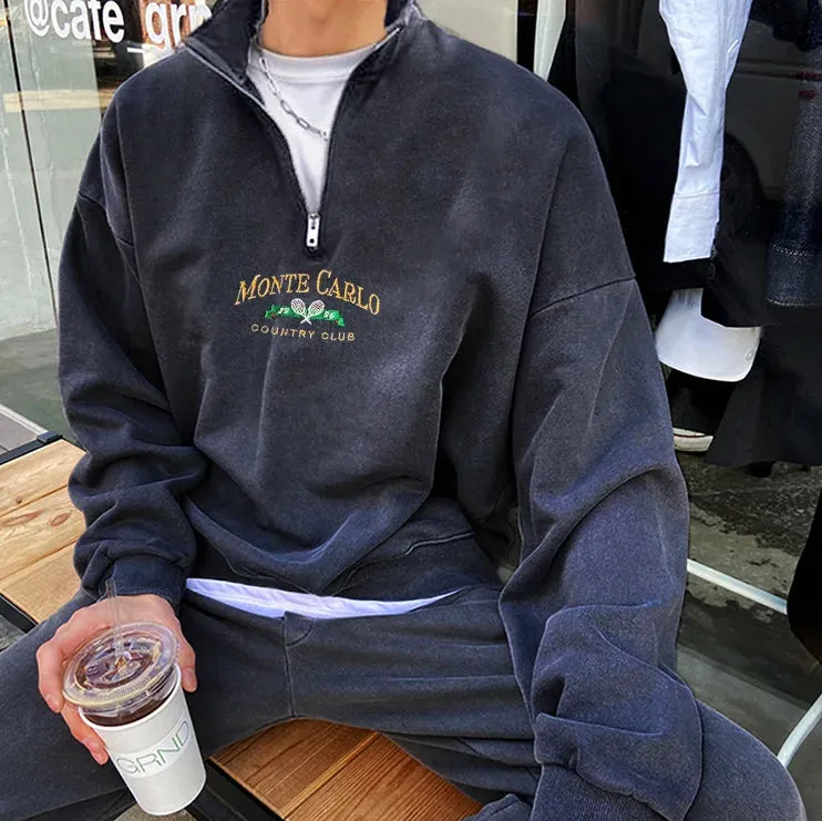 Men's Oversized Zipper Hoodie – Casual, Super Loose & Winter-Ready