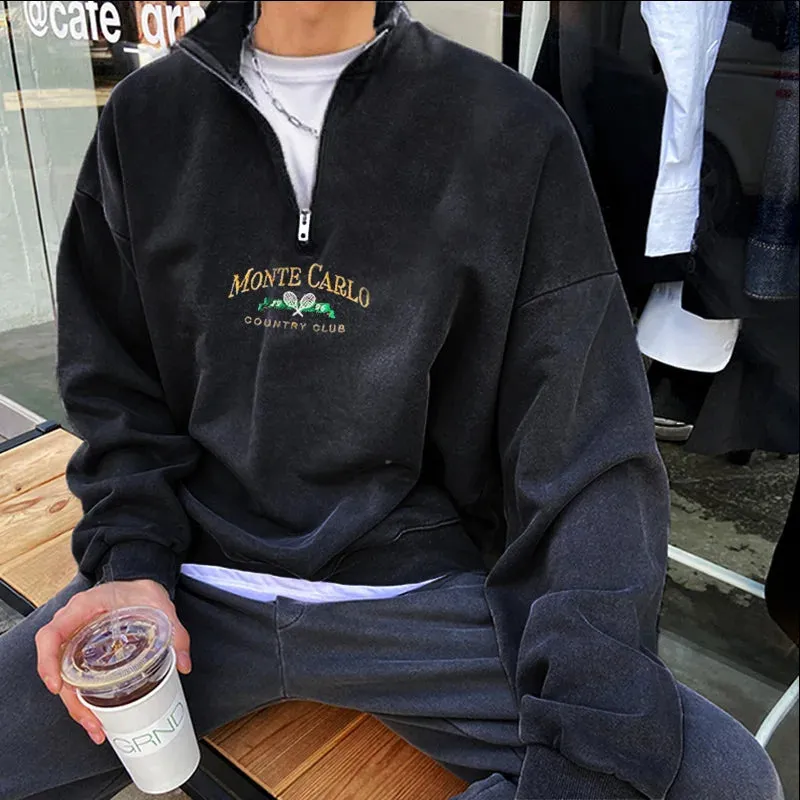 Men's Oversized Zipper Hoodie – Casual, Super Loose & Winter-Ready