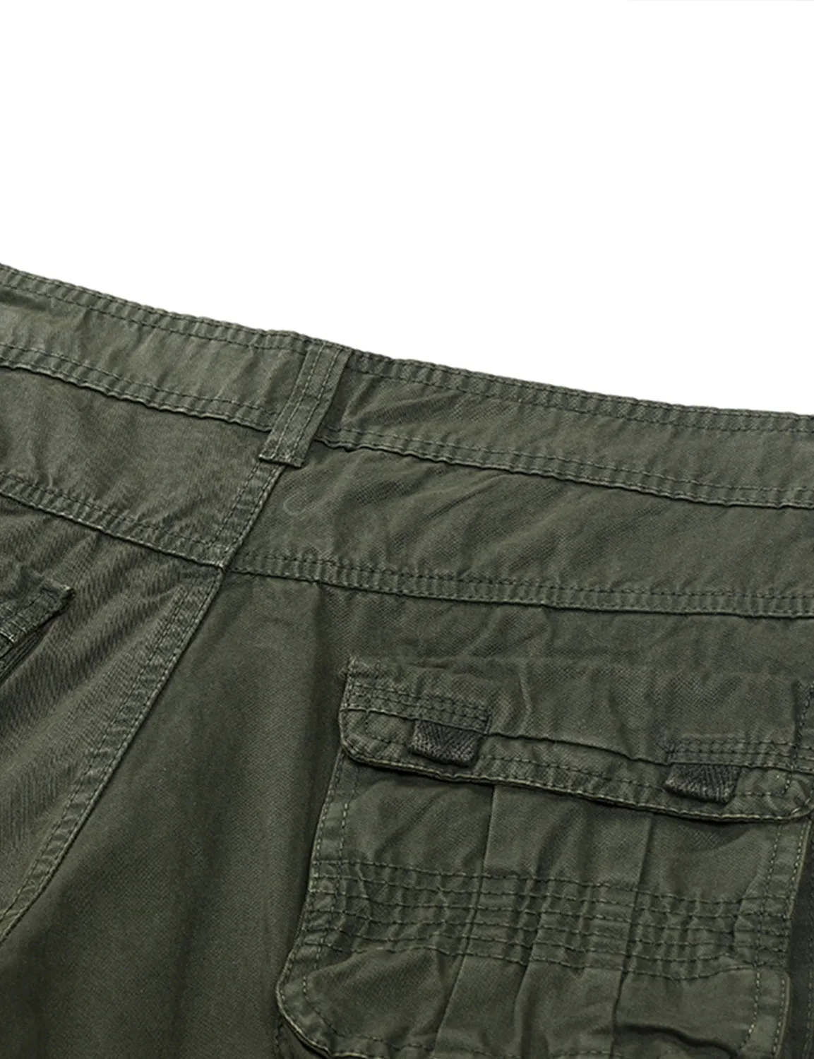 Men's Solid Color Casual Pocket Outdoor Breathable Cotton Cargo Pants