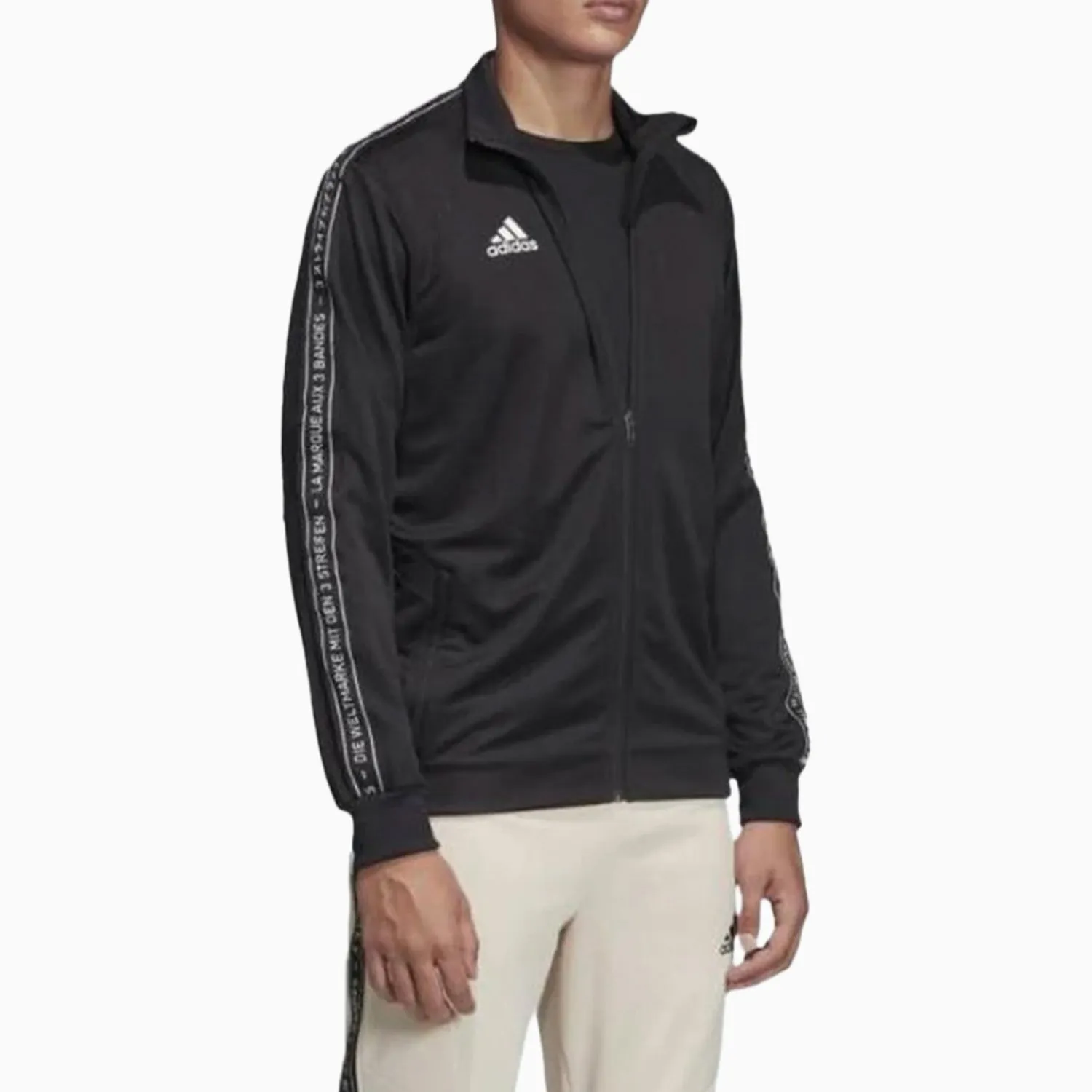 Men's Tape Zip Up Track Jacket