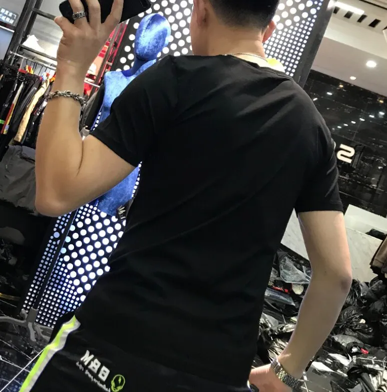 Men's Tops T-shirts Hot Drilling