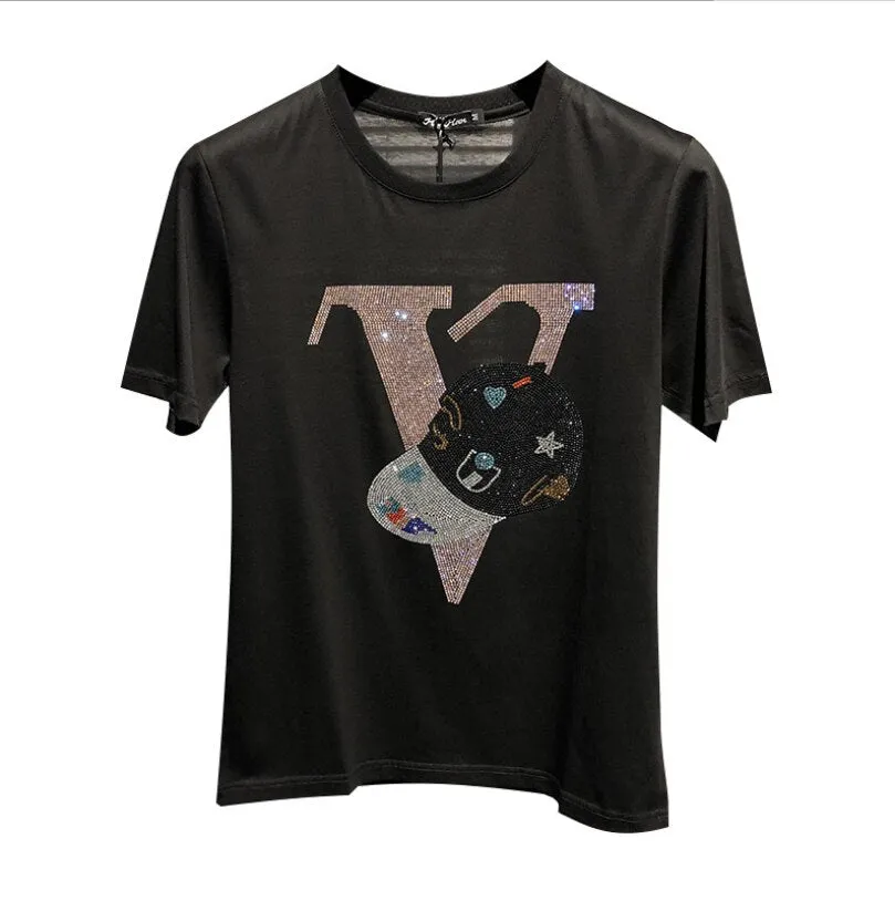 Men's Tops T-shirts Hot Drilling