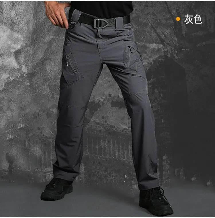Men's Waterproof Winter Pockets Outside Workout Fleece Lined Overalls Camping Camouflage Stretch Wearable Cargo