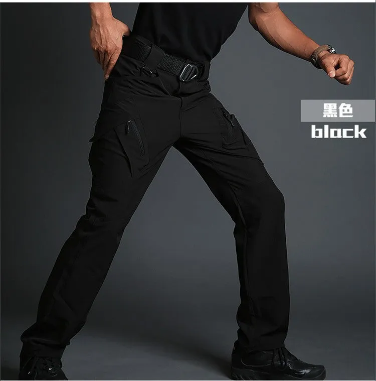 Men's Waterproof Winter Pockets Outside Workout Fleece Lined Overalls Camping Camouflage Stretch Wearable Cargo