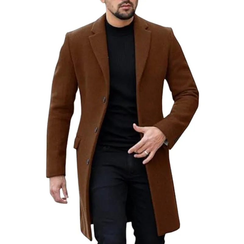 Men's Wool Cardigan Coat | 2024 Korean-Japanese Style