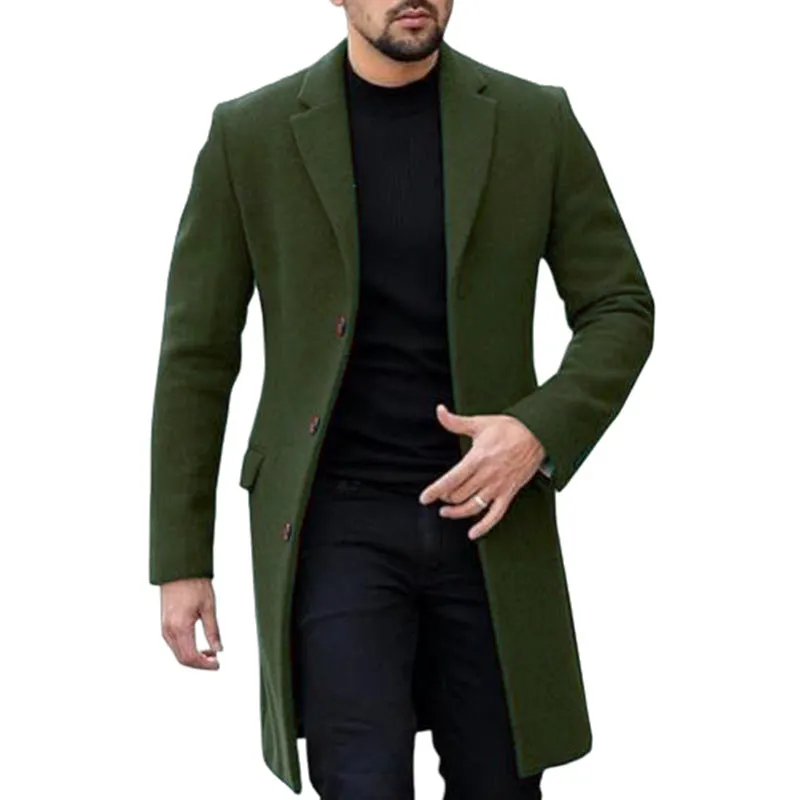 Men's Wool Cardigan Coat | 2024 Korean-Japanese Style